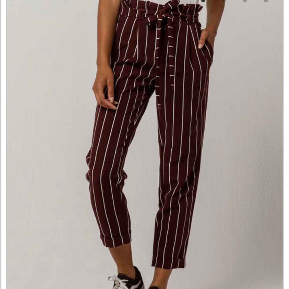 af studio stripe paperback waist trouser pants